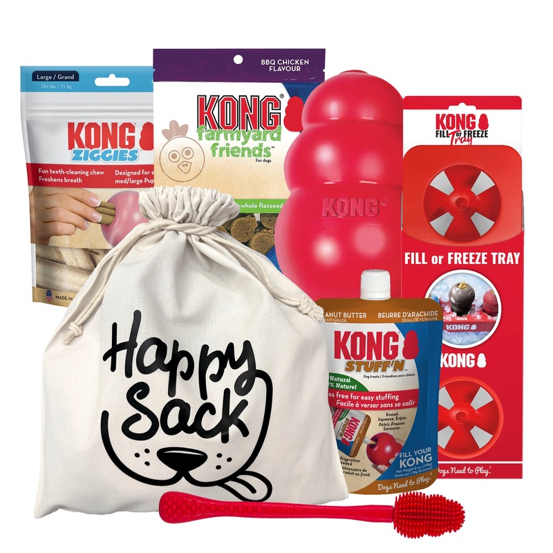 KONG Classic Stuff’n Treat Happy Sack