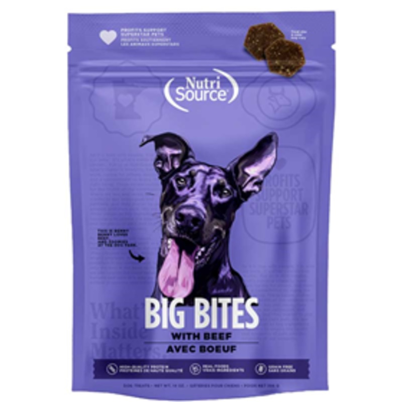 NutriSource Beef Big Bites 14oz