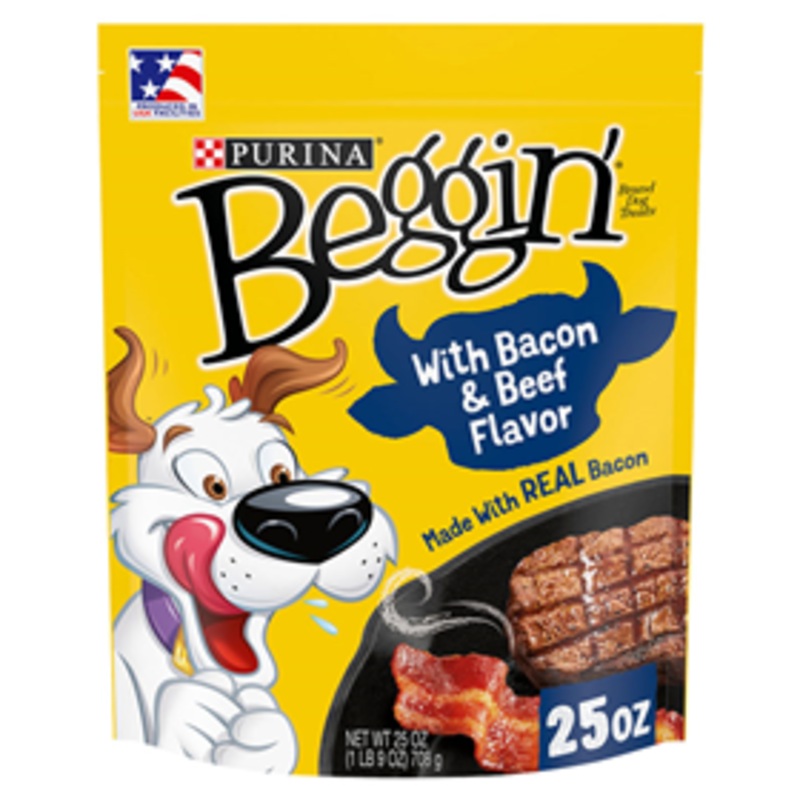 Purina Beggin with Bacon & Beef Flavor Dog Treats 25 oz.