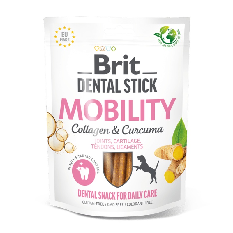 Brit Dental Mobility with Collagen & Curcuma 7pcs