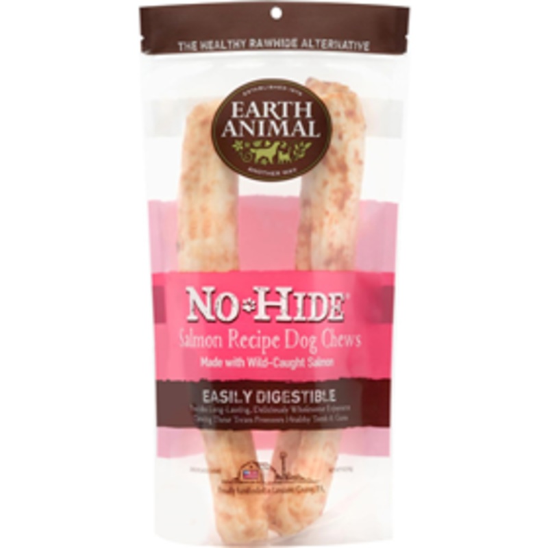 Earth Animal No-Hide Salmon Recipe Rolls Large 2 pk