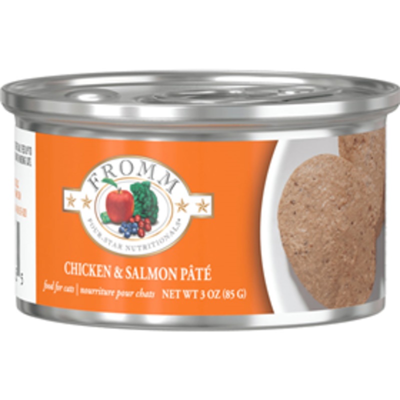 Fromm Four-Star Nutritionals Chicken & Salmon Pate Food for Cats 3 oz.