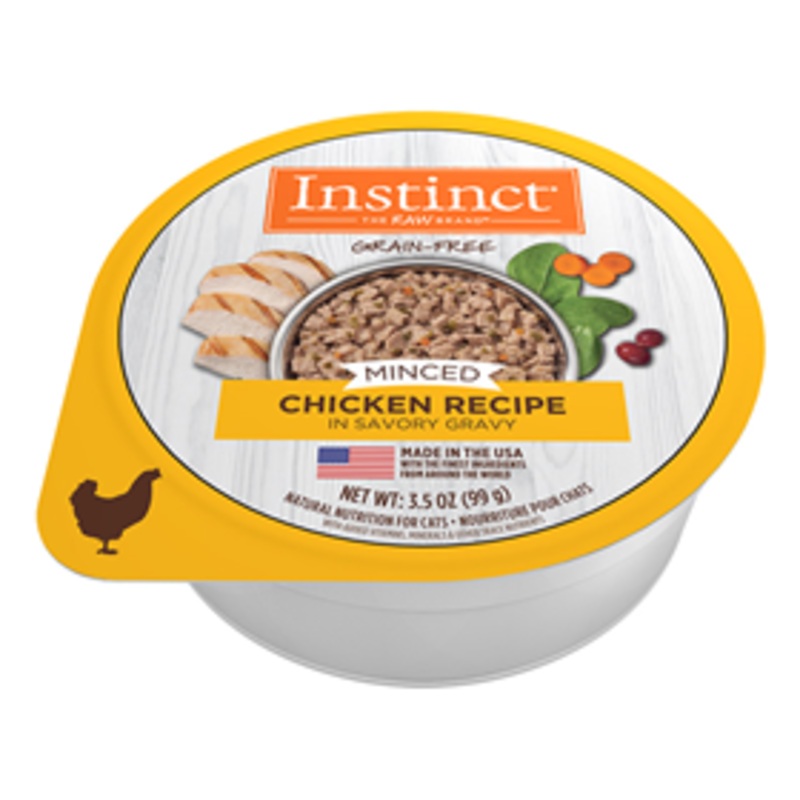 Nature’s Variety Grain-Free Minced Recipe with Real Chicken Wet Cat Food Cup 3.5 oz