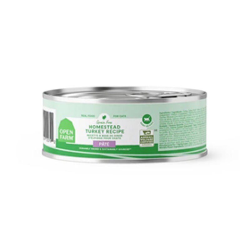 Open Farm GF Homestead Turkey Canned Pate for Cats 2.8oz