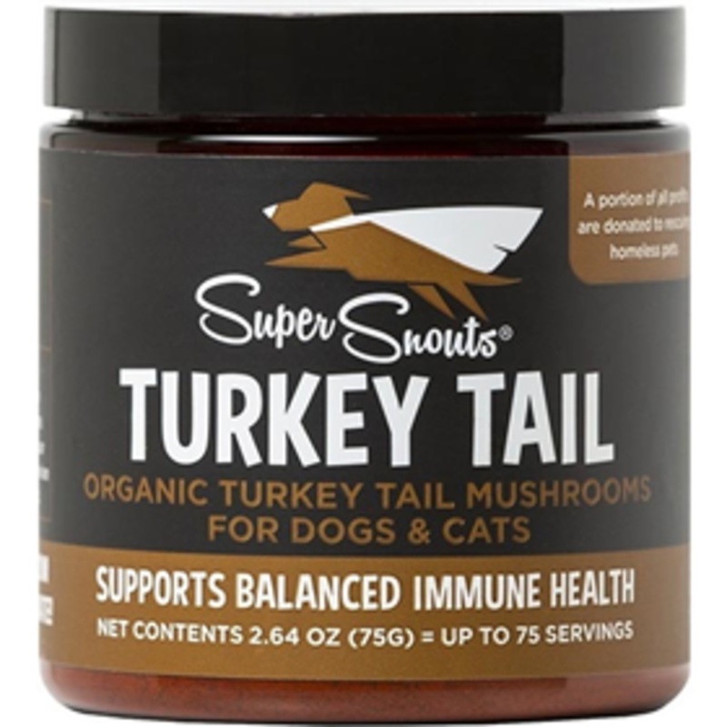 Super Snouts Turkey Tail Organic Mushrooms for Dogs & Cats