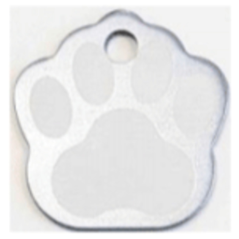 Tag Paw Small Grey 2.1×2.1cm