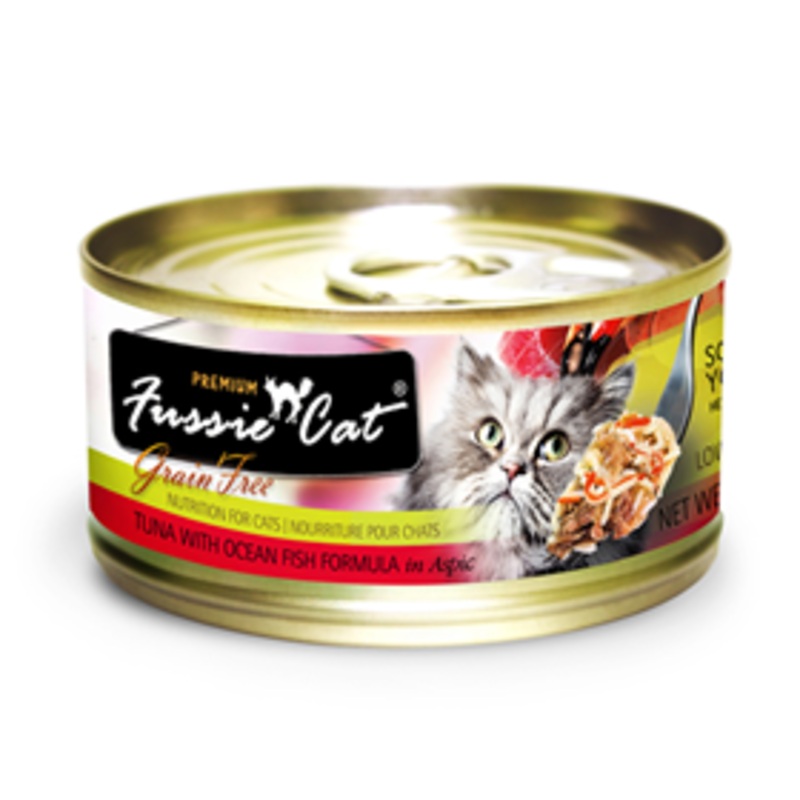 Fussie Cat Premium Grain Free Tuna & Oceanfish 2.82oz Can