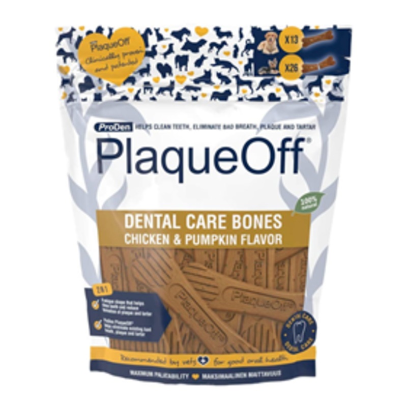 ProDen PlaqueOff Chicken and Pumpkin Dental Bones 17oz.
