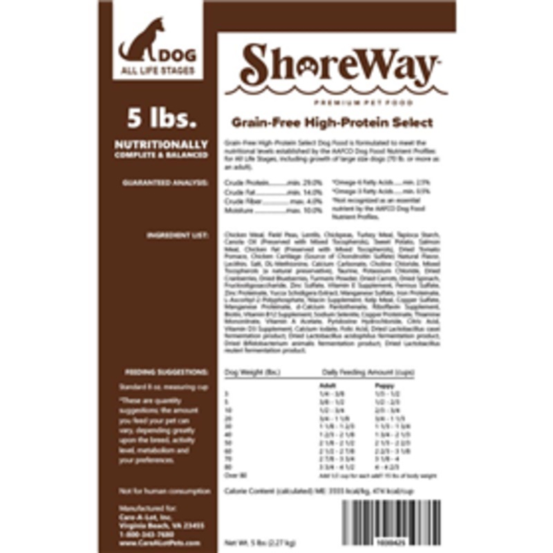 ShoreWay Grain-Free High Protein Select Dry Dog Food