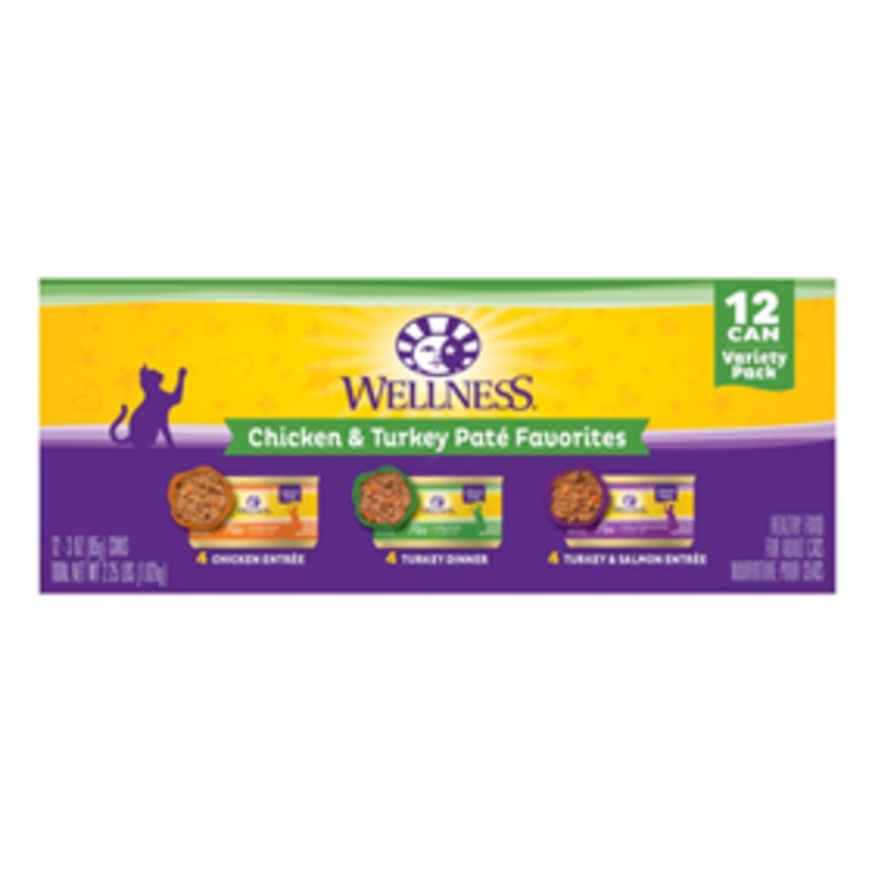Wellness Complete Health Chicken & Turkey Pate Favorites Variety Pack 12 count