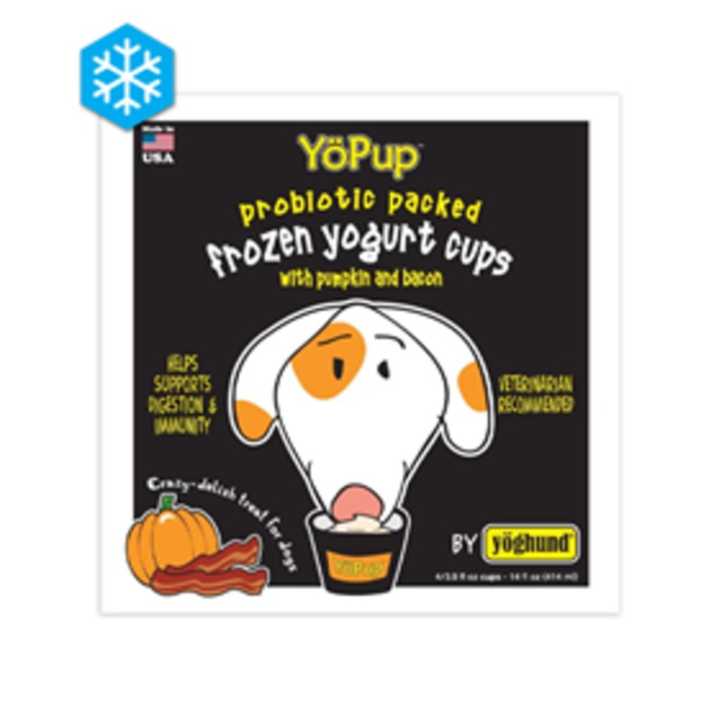 Yoghund YoPup Frozen Yogurt Cups with Pumpkin and Bacon