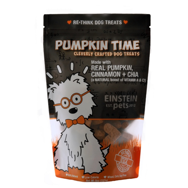 Einstein Pumpkin Time Dog Treats 8oz
