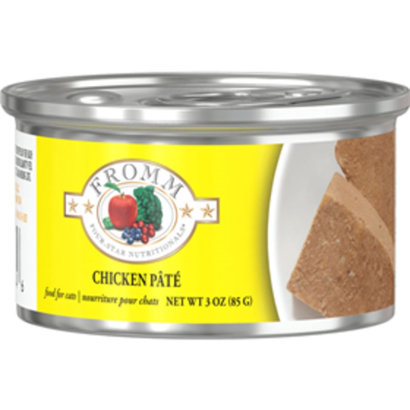 Fromm Four-Star Nutritionals Chicken Pate Food for Cats 3 oz.