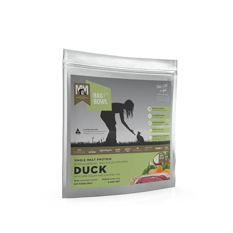 MfM (Meals for Mutts) Duck Single Protein Grain & Gluten Free Cat Food 2.5kg