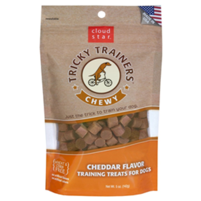 Cloud Star Tricky Trainers Chewy Dog Treats Cheddar 5 oz.