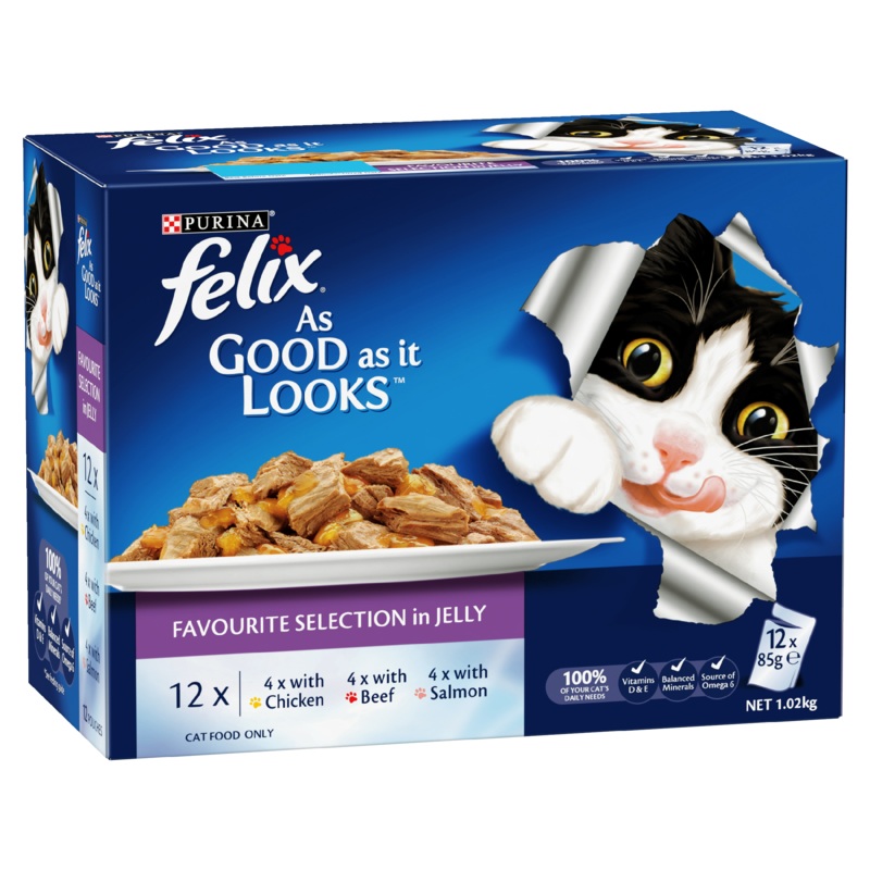 Felix As Good As It Looks Favourite Selection Adult Wet Cat Food 85g x 12