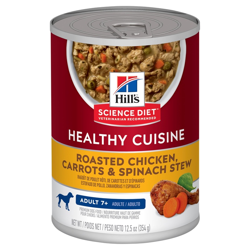 Hill’s Science Diet Adult 7+ Chicken & Carrot Stew Canned Dog Food 354g x 12