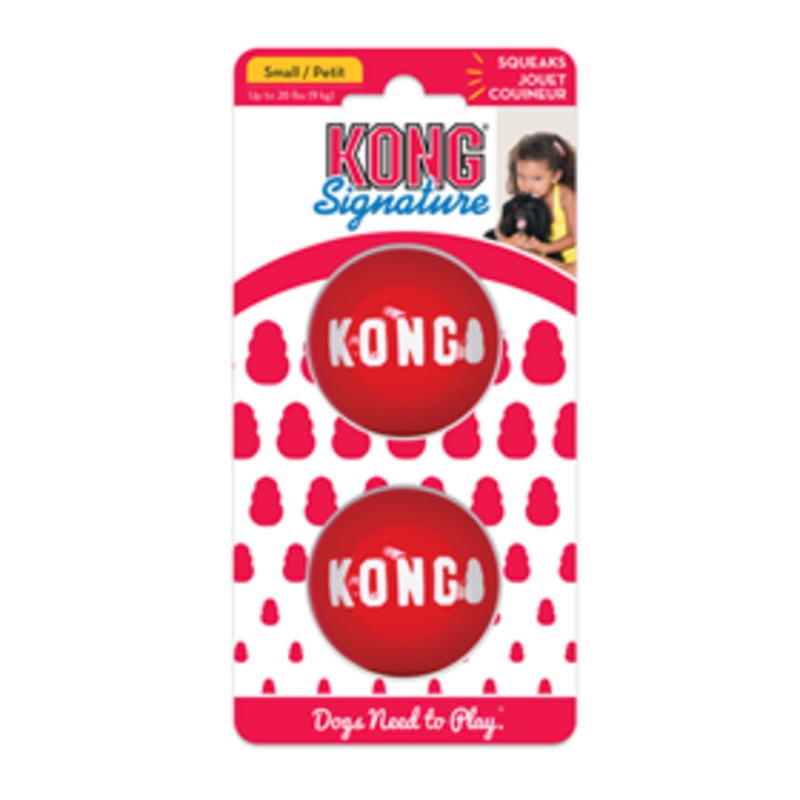 KONG Signature Ball Small 2 pk