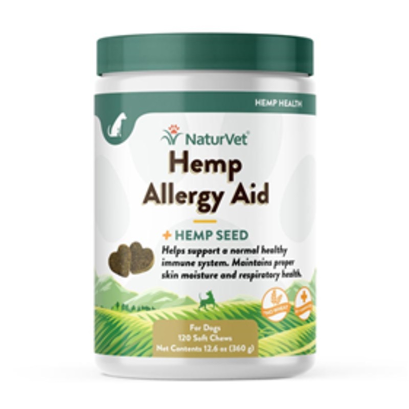 NaturVet Hemp Allergy Aid SoftChew 120 ct.