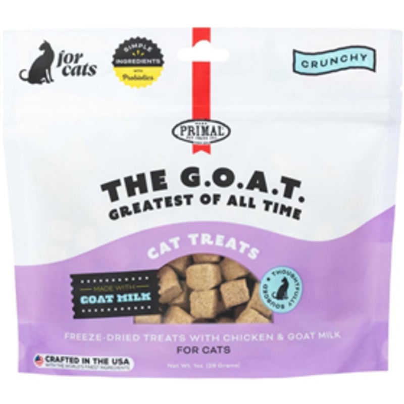 Primal The G.O.A.T. Freeze-Dried Chicken & Goat Milk Treats for Cats 1 oz.