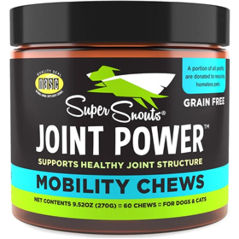 Super Snouts Joint Power Mobility Chews for Dogs & Cats 60ct