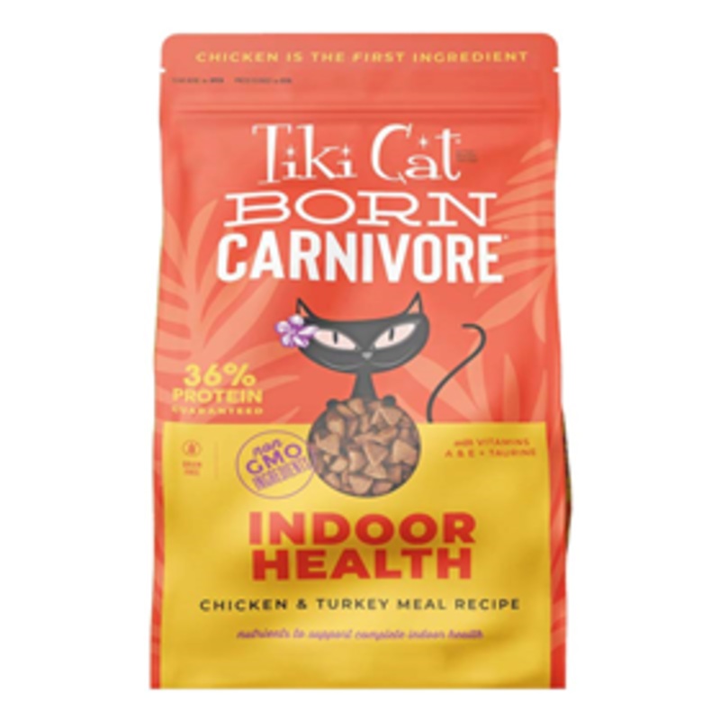 Tiki Cat Born Carnivore Indoor Health Chicken & Turkey Meal Recipe 6lbs.
