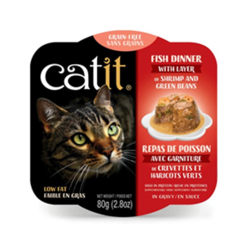 Catit Fish Dinner with Layer of Shrimp & Green Beans 2.8 oz.