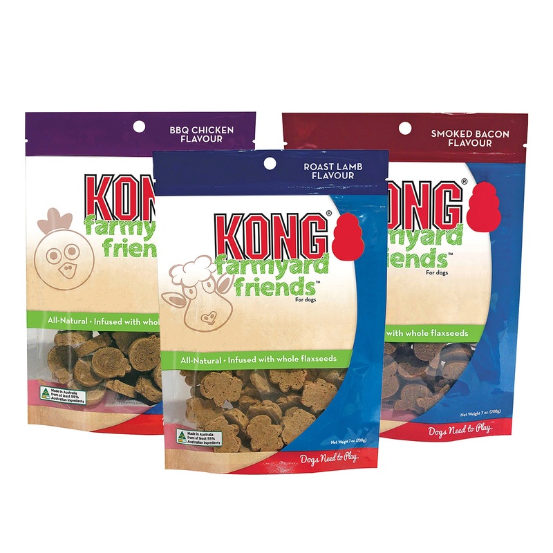 KONG Farmyard Friends Treats|Bacon|Chicken|Lamb