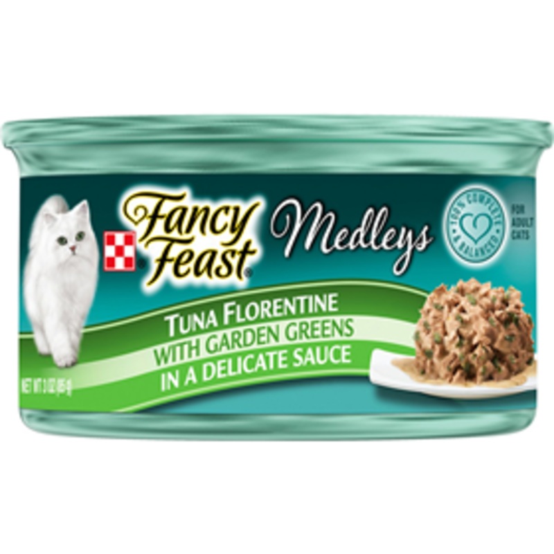 Fancy Feast Tuna Florentine with Garden Greens Cat Food 3oz