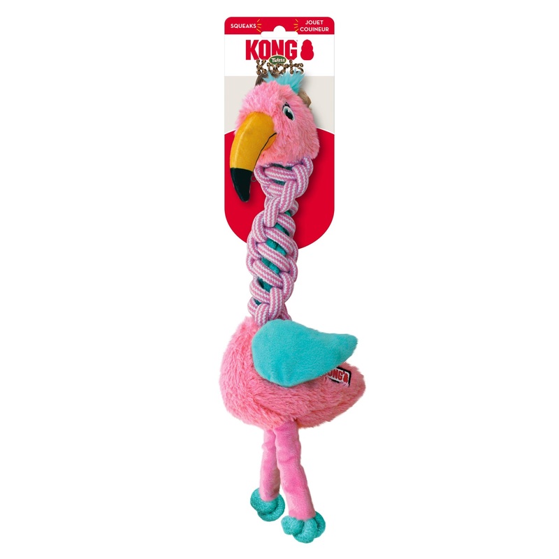 KONG Knots Twists|Small/Medium|Medium/Large|Giraffe|Flamingo