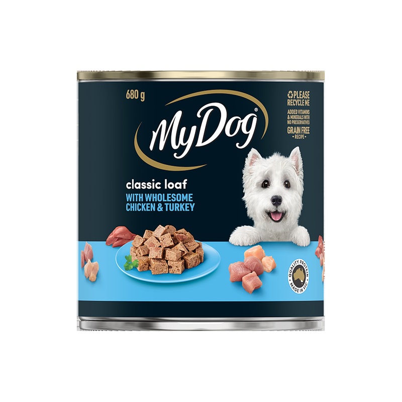 My Dog Dog Wet Food Chicken & Turkey Loaf 680g x 12