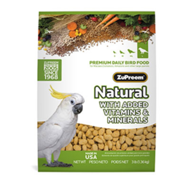 ZuPreem Avian Maintenance Natural Diet 3 lb Large Parrot