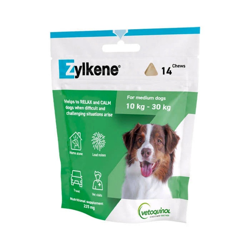 Zylkene Calm Chews for Medium Dogs 10-30kg – 14 Chews