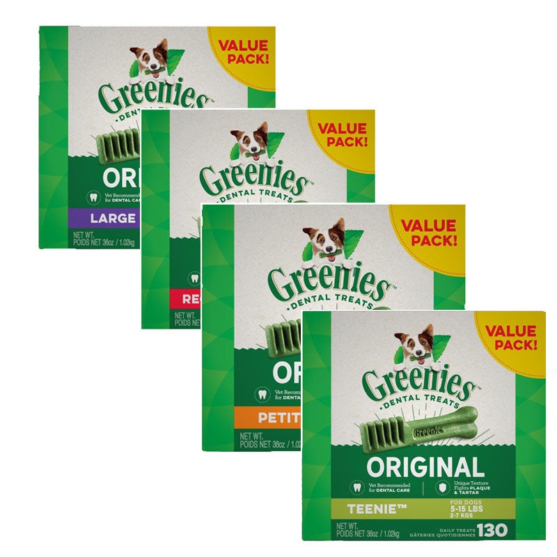 Greenies Original Dental Treats for Dogs Value Pack 1kg