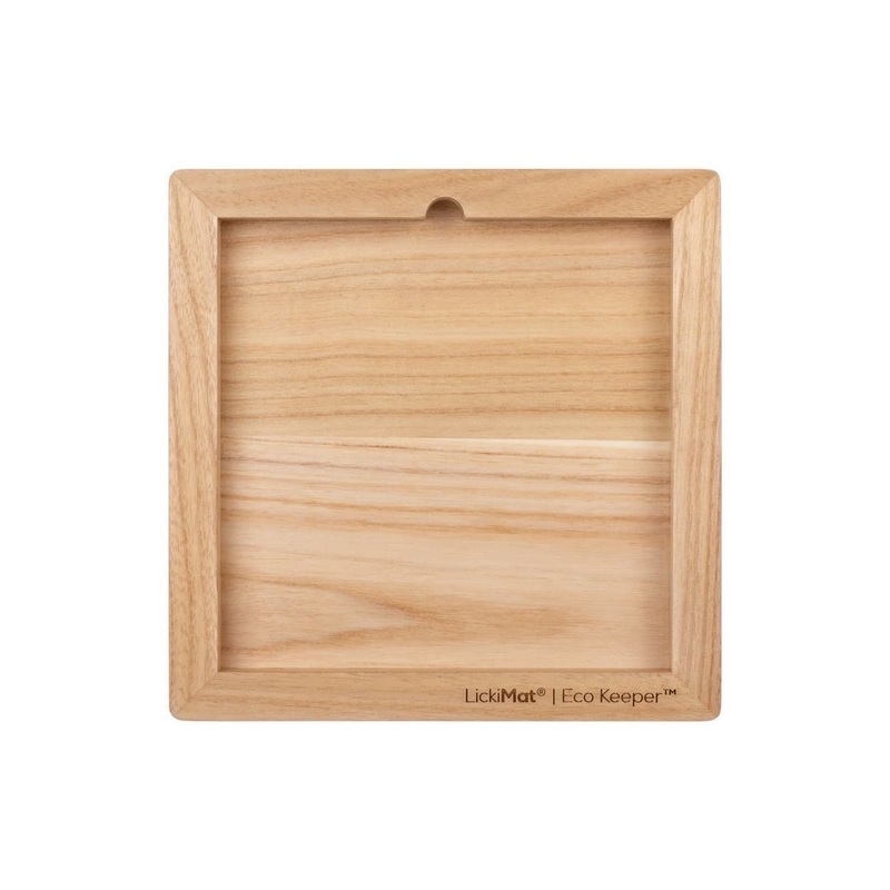 Lickimat Wooden Eco Slow Feeder Keeper for Classic Sized Lick Mats