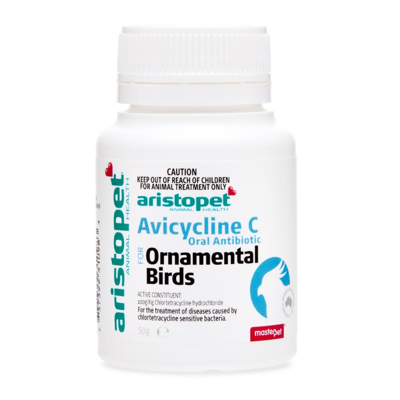 Aristopet Avicycline C Oral Antibiotic for Ornamental Birds 50g