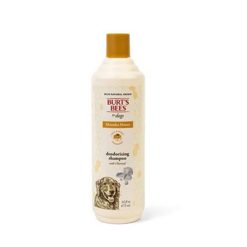 Burts Bees Manuka Honey Deodorizing Shampoo with Charcoal for Dogs 473mL