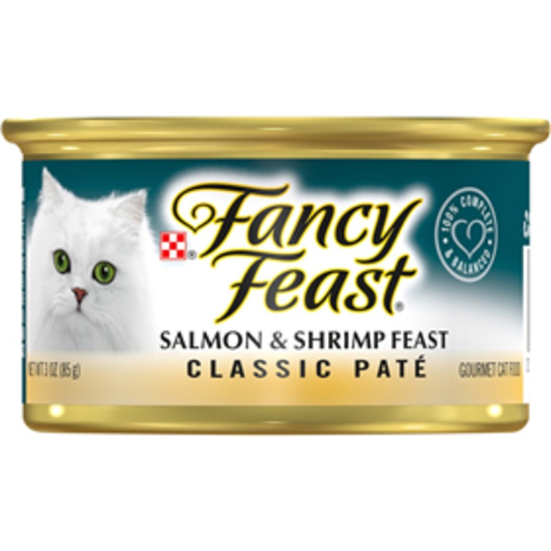 Fancy Feast Gourmet Naturals Wild Alaskan Salmon and Shrimp Cat Food 3oz