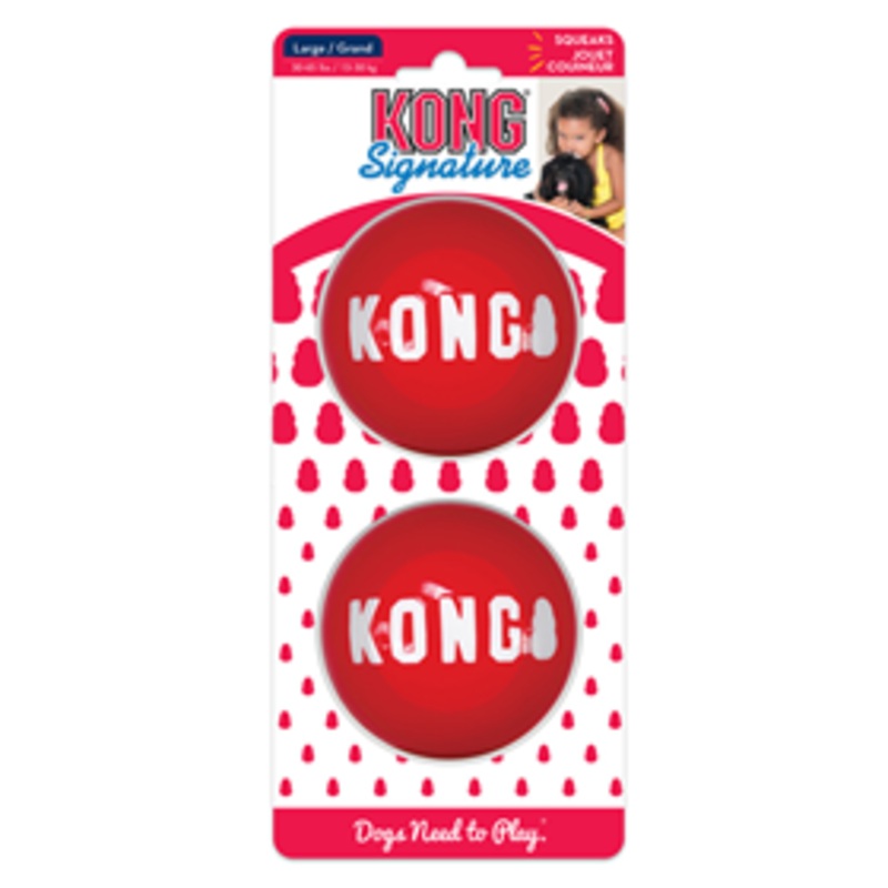 KONG Signature Ball Large 2 pk