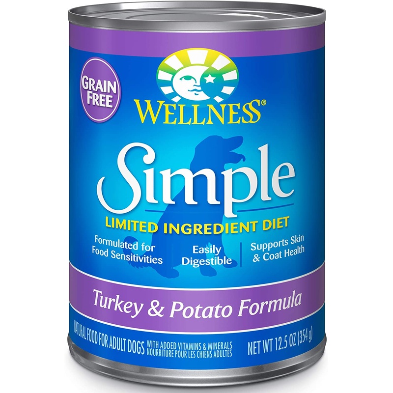 Wellness Simple Natural Limited Ingredient Diet Turkey and Potato Recipe Wet Canned Dog Food