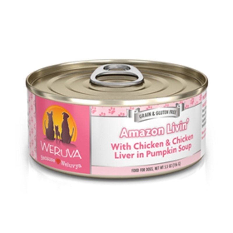 WERUVA Classic Amazon Livin’ with Chicken and Chicken Liver in Pumpkin Soup Dog Food