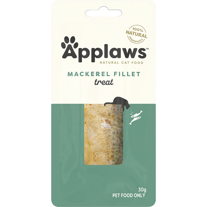 Applaws Wet Cat Whole Mackeral Fillet Treat 30g