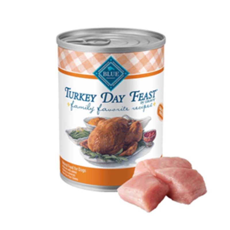 Blue Buffalo Turkey Day Feast Family Favorite Recipe Dog Food 12.5 oz. Can