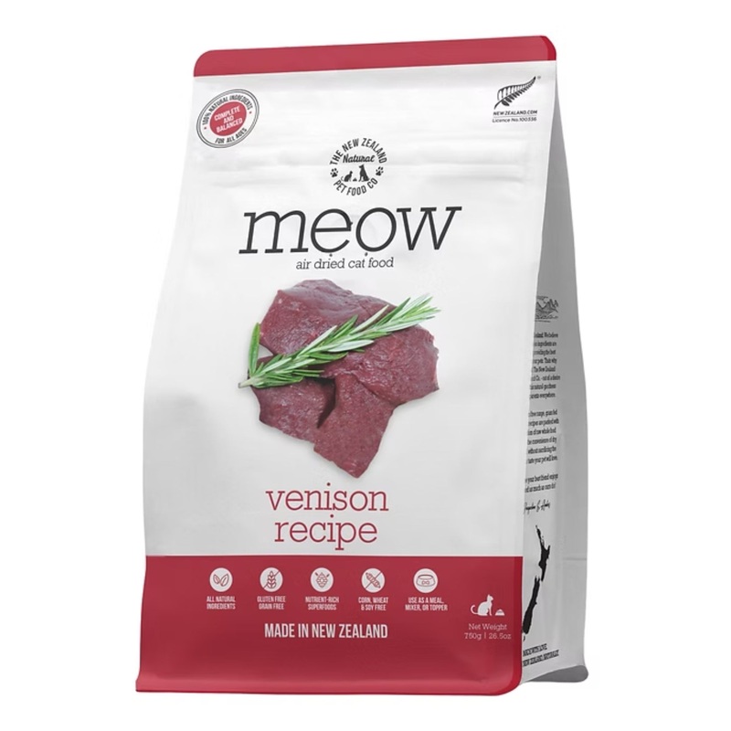 Meow Air Dried Wild Venison Recipe Cat Food