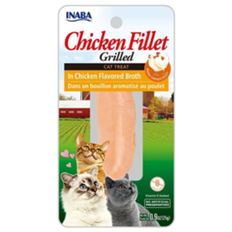 Inaba Chicken Fillet Grilled Cat Treat Extra Tender in Crab Flavored Broth
