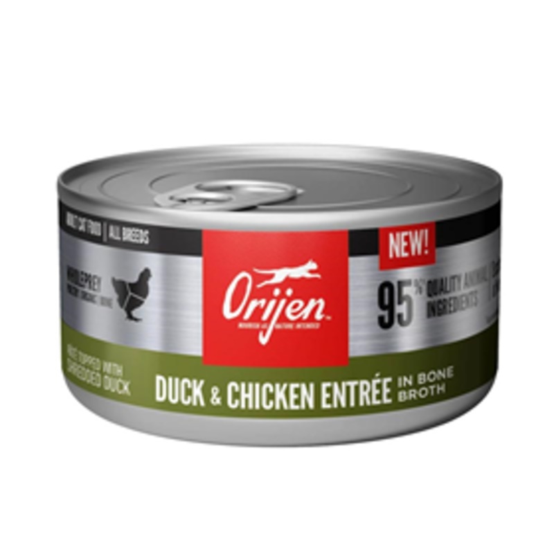 Orijen Duck & Chicken Entree in Bone Broth Adult Cat Food