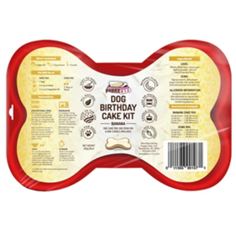 Puppy Cake Banana Birthday Cake Kit