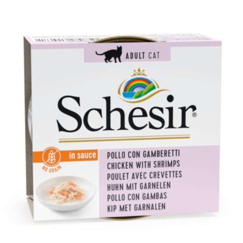 Schesir Cat Chicken & Shrimps in Gravy 70gr