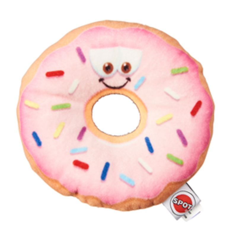 Spot Fun Food Donut Dog Toy 5.25 in