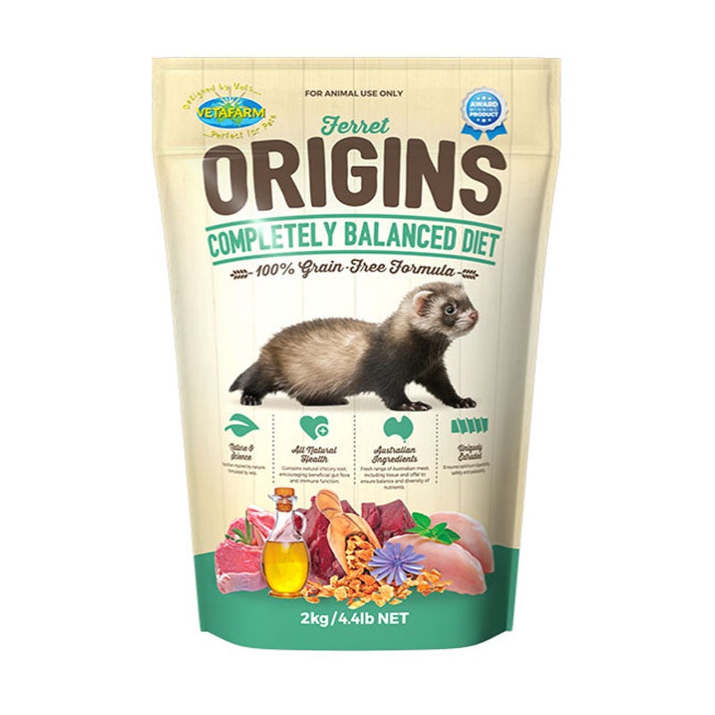 Vetafarm Ferret Origins Diet|10kg|2kg|350g
